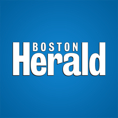 Boston Herald logo; blue, white